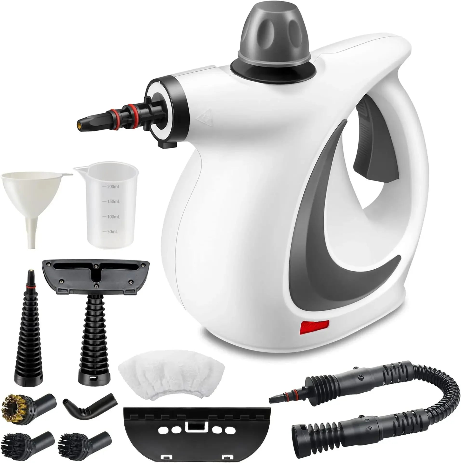 LZJV Handheld Steam Cleaner – 1050W High-Pressure Steamer with 9 Accessories for Home Sanitization & Stain Removal