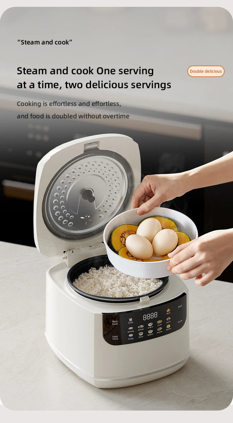 Electric Rice Cooker Smart 2L Automatic Multifunction Rice Cooking Machine Non-stick Liner for Food Warmer Household Rice Cooke