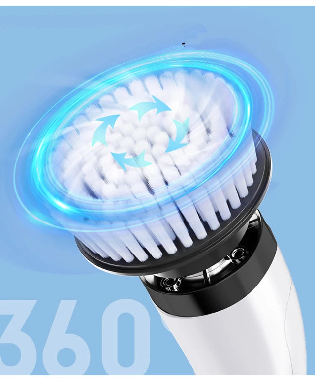 Zqoxinnova 7-in-1 Cordless Electric Spin Scrubber – Multipurpose Cleaning Brush for Kitchen & Bathroom