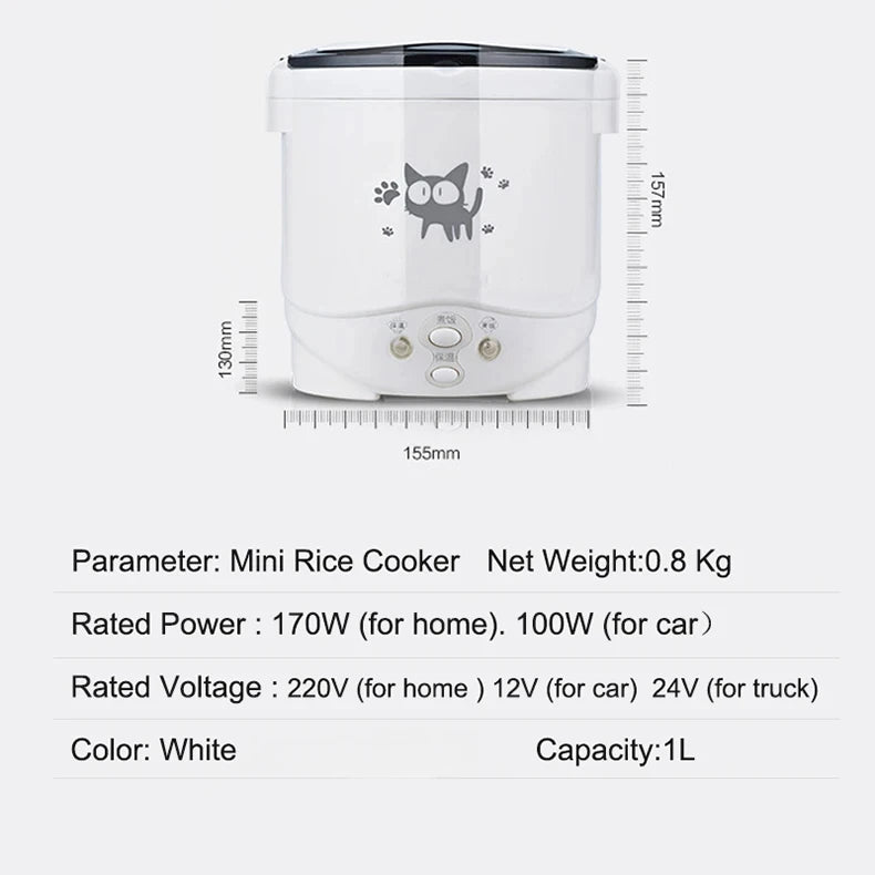 Electric Mini Rice Cooker Portable MultiCooker Household Rice Cookers