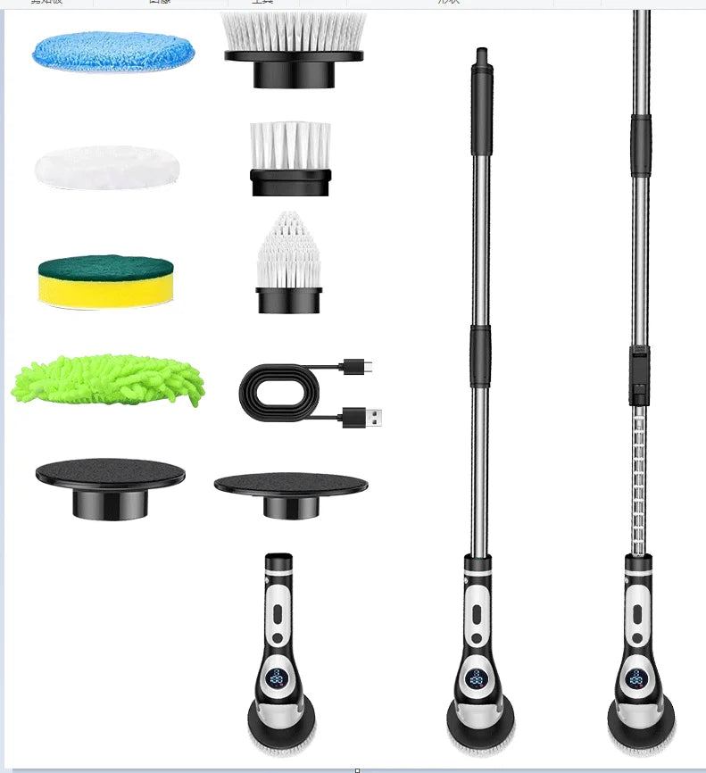 HOMEFISH Voice-Activated Rechargeable Electric Cleaning Brush – Smart Rotary Scrubber for Kitchen & Home