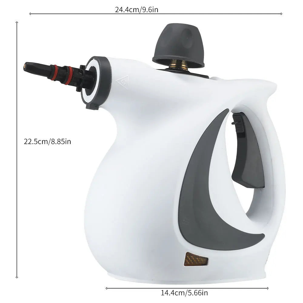 LZJV Handheld Steam Cleaner – 1050W High-Pressure Steamer with 9 Accessories for Home Sanitization & Stain Removal