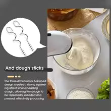 7-Speed Electric Hand Mixer – Automatic Blender for Cream, Eggs, Cake &amp; Dough