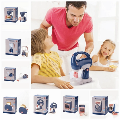 Simulation Juicer Simulation Kitchen Home Appliances Set Coffee Machine Washing Machine Play House Small Appliance Electric
