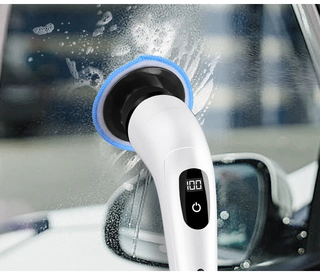 Zqoxinnova 7-in-1 Cordless Electric Spin Scrubber – Multipurpose Cleaning Brush for Kitchen &amp; Bathroom