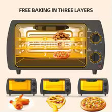 12L Multifunction Desktop Baking Oven – Compact Countertop Toaster &amp; Pizza Oven