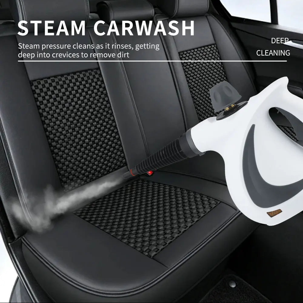LZJV Handheld Steam Cleaner – 1050W High-Pressure Steamer with 9 Accessories for Home Sanitization &amp; Stain Removal