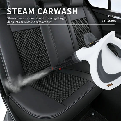 LZJV Handheld Steam Cleaner – 1050W High-Pressure Steamer with 9 Accessories for Home Sanitization &amp; Stain Removal