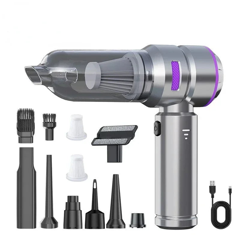 Wireless Handheld Car Vacuum Cleaner – Brushless Motor, 390,000PA Strong Suction &amp; Air Duster