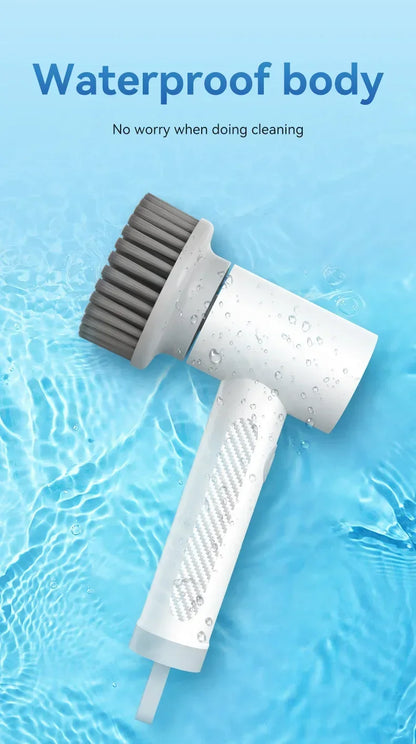 INCOLDS Rechargeable Electric Spin Scrubber – IPX7 Waterproof Cordless Cleaning Brush with 3 Brush Heads
