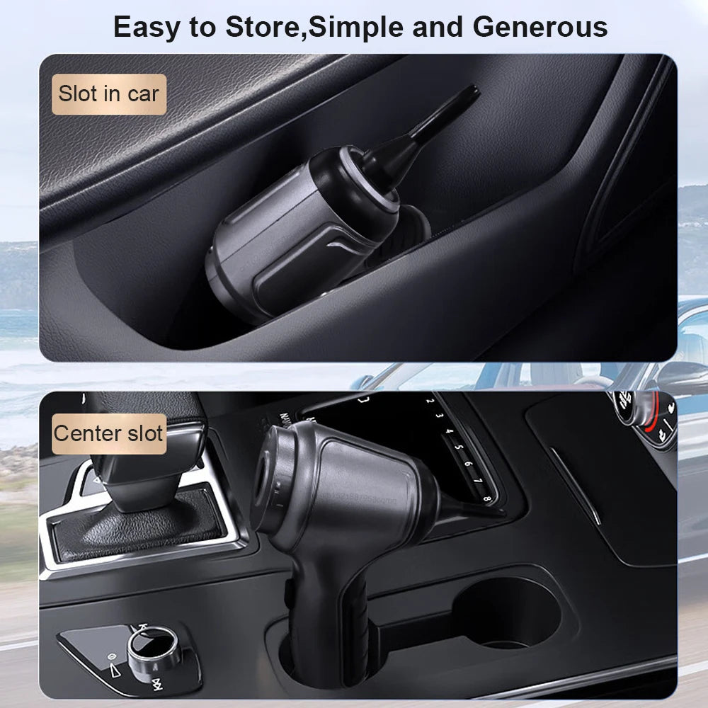 Portable Wireless Car Vacuum Cleaner – 230,000PA Strong Suction Handheld Air Duster for Car &amp; Home