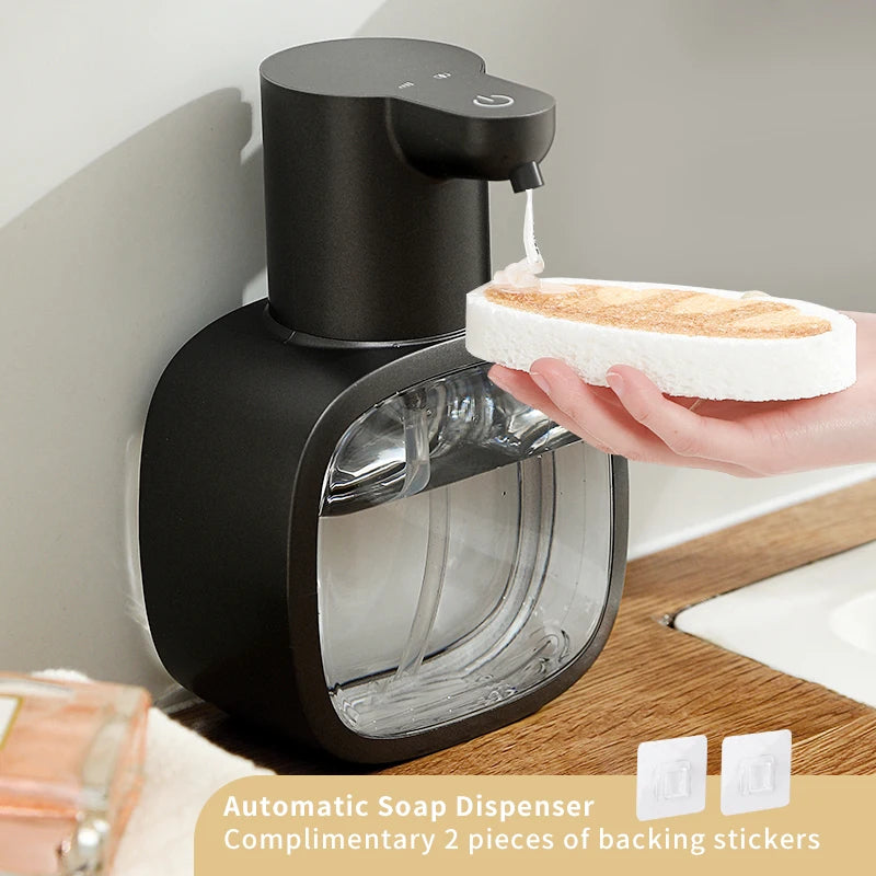 New Wall Mounted Automatic Soap Dispenser Foam Smart Hand Washing Machine 500ml Liquid Rechargeable Bathroom Induction Sensor