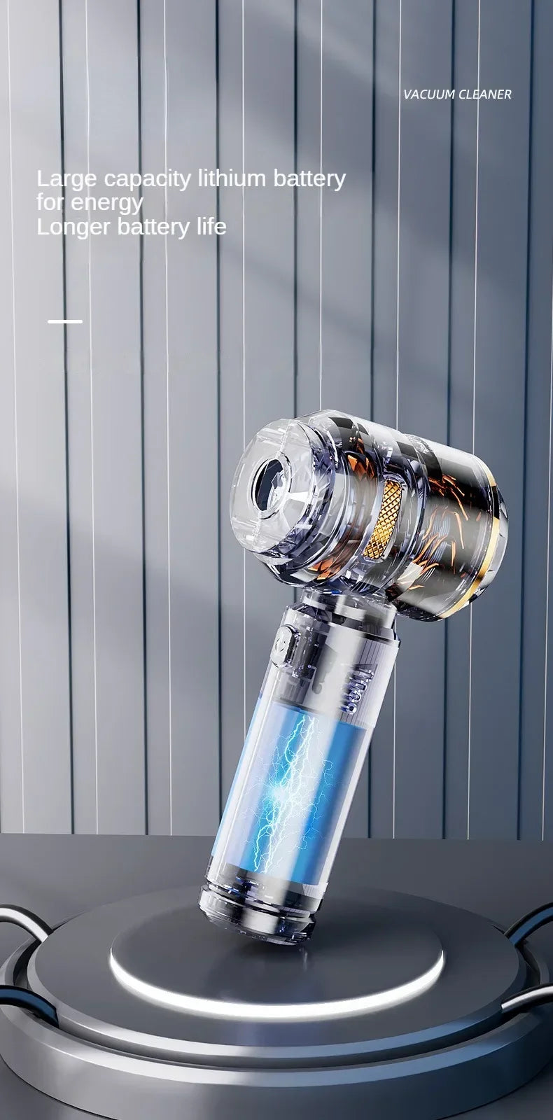 Wireless Handheld Car Vacuum Cleaner – Brushless Motor, 390,000PA Strong Suction &amp; Air Duster