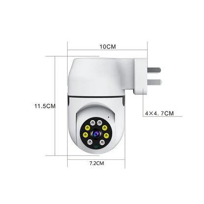 Home Surveillance Cameras, No Drilling Required, For Household Security — Wireless Wifi Hd 1080p Smart 360-degree Camera.