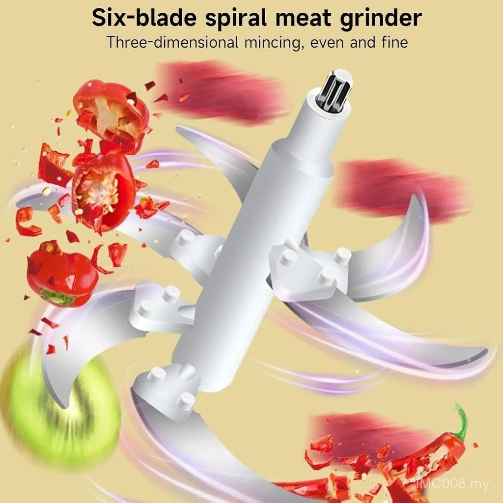 Electrical Food Crusher Multfunctional Household Meat Grinder Stainless Steel  Meat Vegetable Garlic Mincer Baby Food Blender
