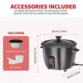 Mini Multifunctional Rice Cooker – Stainless Steel Chassis with Even Heating