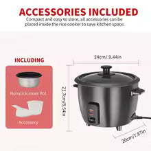 Mini Multifunctional Rice Cooker – Stainless Steel Chassis with Even Heating