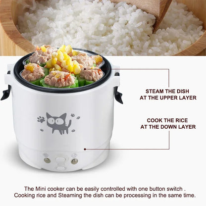 Electric Mini Rice Cooker Portable MultiCooker Household Rice Cookers