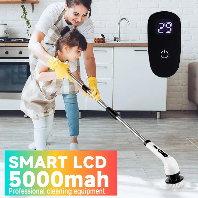 Zqoxinnova 7-in-1 Cordless Electric Spin Scrubber – Multipurpose Cleaning Brush for Kitchen &amp; Bathroom