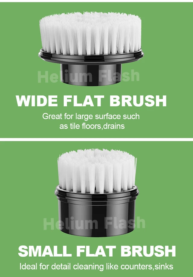 Zqoxinnova 7-in-1 Cordless Electric Spin Scrubber – Multipurpose Cleaning Brush for Kitchen &amp; Bathroom