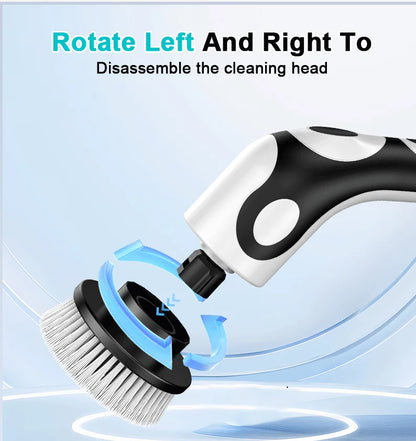 HOMEFISH Voice-Activated Rechargeable Electric Cleaning Brush – Smart Rotary Scrubber for Kitchen &amp; Home