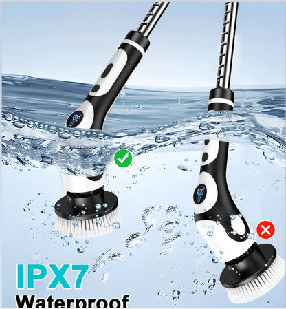 HOMEFISH Voice-Activated Rechargeable Electric Cleaning Brush – Smart Rotary Scrubber for Kitchen &amp; Home
