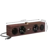 Lenovo C02 Retro Bluetooth Speaker – Wired &amp; Wireless Dual-Mode with Subwoofer