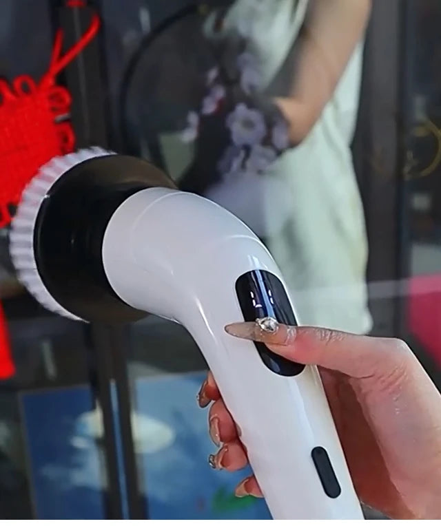 Zqoxinnova 7-in-1 Cordless Electric Spin Scrubber – Multipurpose Cleaning Brush for Kitchen &amp; Bathroom