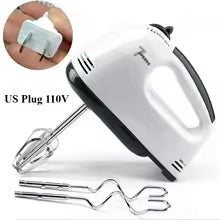 7-Speed Electric Hand Mixer – Automatic Blender for Cream, Eggs, Cake &amp; Dough