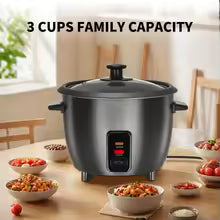 Mini Multifunctional Rice Cooker – Stainless Steel Chassis with Even Heating