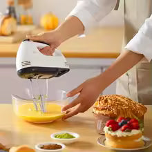 7-Speed Electric Hand Mixer – Automatic Blender for Cream, Eggs, Cake & Dough