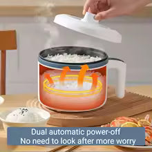 1.7L Mini Electric Rice Cooker – Non-Stick Double Layer Smart Steamer Pot