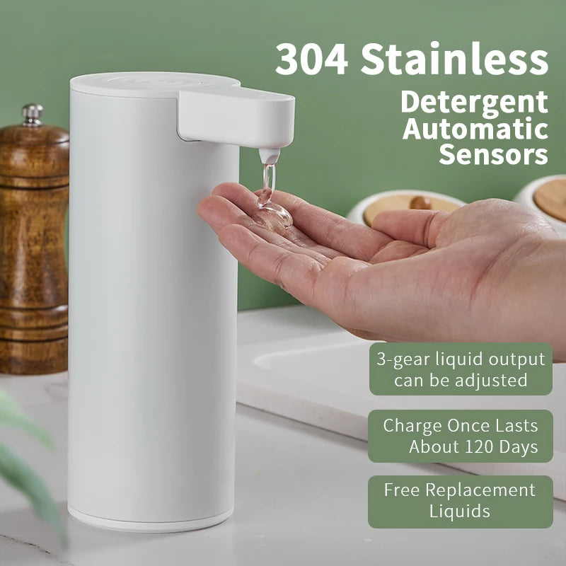 Kitchen Soap Machine Automatic Sensor Out of Hand Sanitizer Smart Electric Body Wash Soap Dispenser 304 Stainless Steel