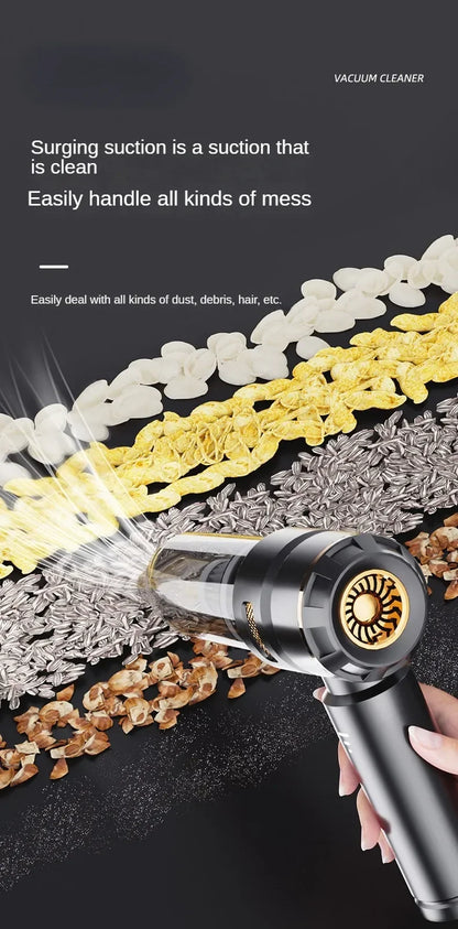 Wireless Handheld Car Vacuum Cleaner – Brushless Motor, 390,000PA Strong Suction &amp; Air Duster