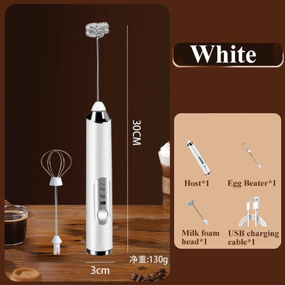 High Quality Wireless Electric Milk Frother Whisk Egg Beater USB Rechargeable Handheld Coffee Blender Milk Shaker Mixer Foamer