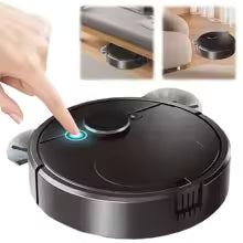 3-in-1 Rechargeable Robot Vacuum Cleaner – Strong Suction for Pet Hair, Carpets &amp; Floors