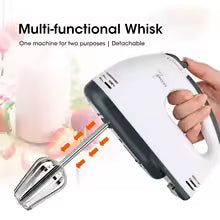 7-Speed Electric Hand Mixer – Automatic Blender for Cream, Eggs, Cake & Dough