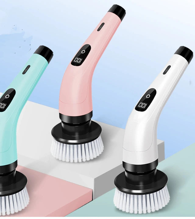 Zqoxinnova 7-in-1 Cordless Electric Spin Scrubber – Multipurpose Cleaning Brush for Kitchen &amp; Bathroom