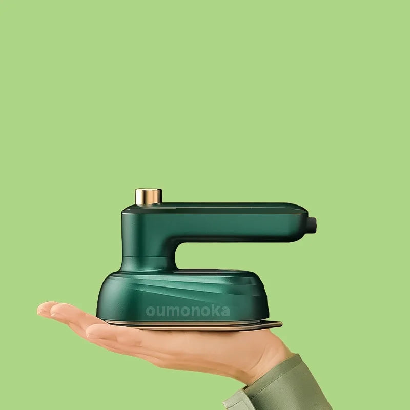 Mini Rotating Handheld Garment Steamer – 2-in-1 Wet &amp; Dry Steam Iron, Portable Travel Clothes Steamer