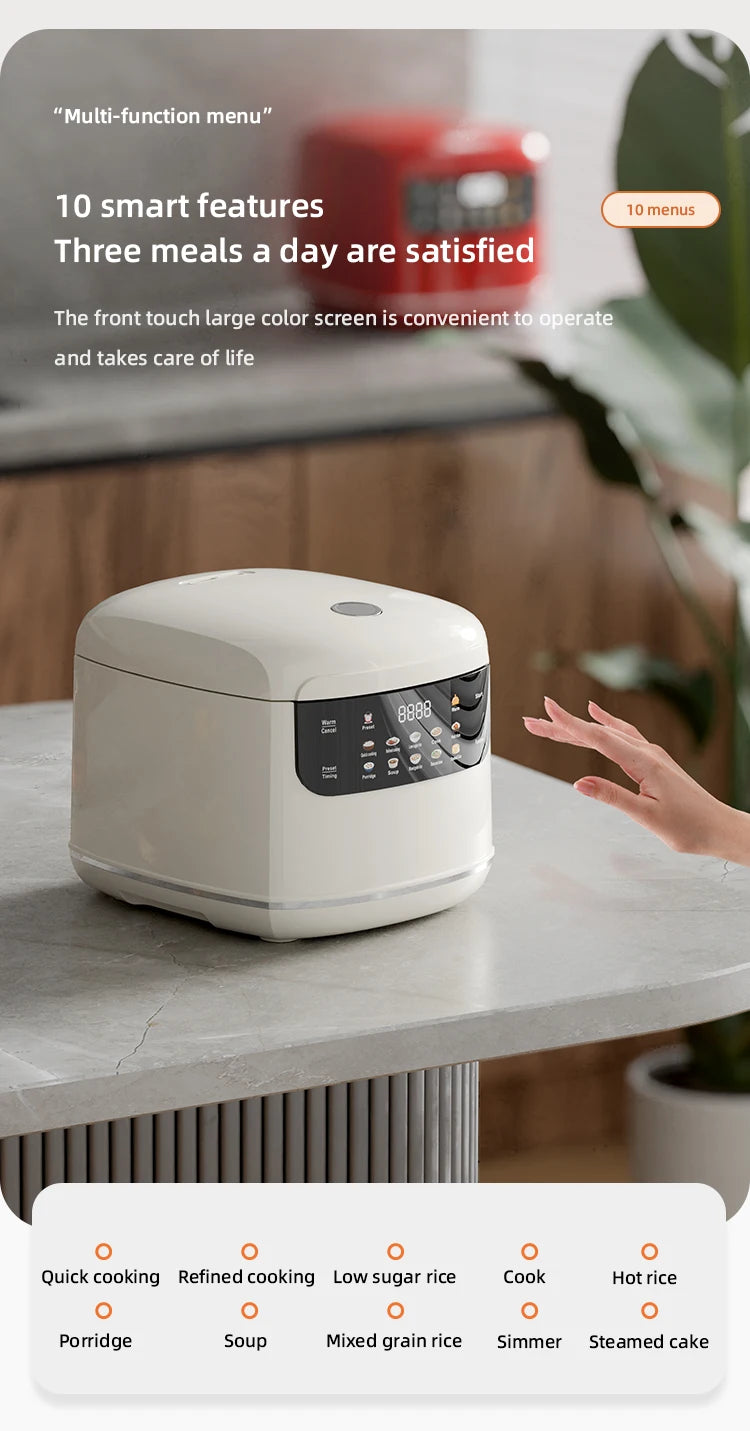 Electric Rice Cooker Smart 2L Automatic Multifunction Rice Cooking Machine Non-stick Liner for Food Warmer Household Rice Cooke