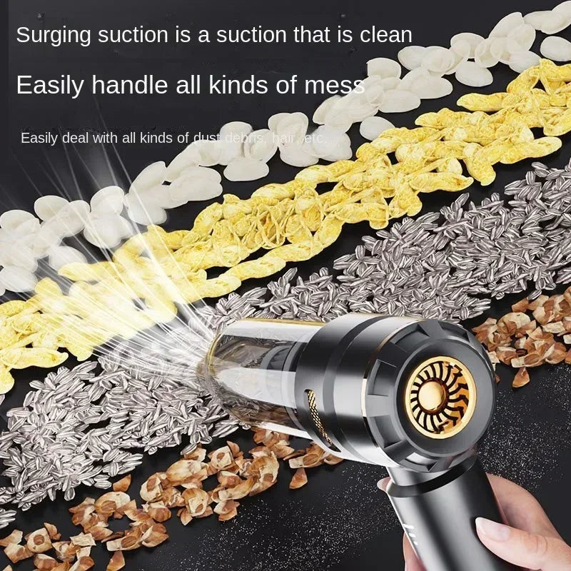 Wireless Handheld Car Vacuum Cleaner – Brushless Motor, 390,000PA Strong Suction &amp; Air Duster