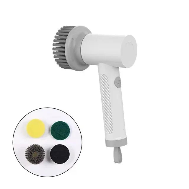INCOLDS Rechargeable Electric Spin Scrubber – IPX7 Waterproof Cordless Cleaning Brush with 3 Brush Heads