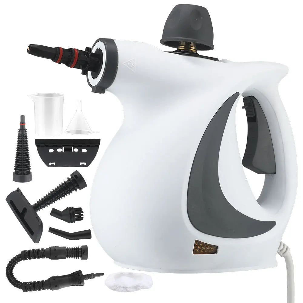 LZJV Handheld Steam Cleaner – 1050W High-Pressure Steamer with 9 Accessories for Home Sanitization &amp; Stain Removal