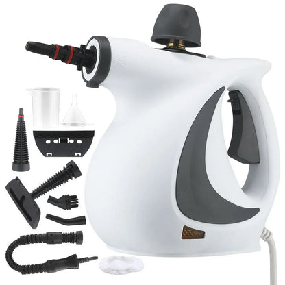 LZJV Handheld Steam Cleaner – 1050W High-Pressure Steamer with 9 Accessories for Home Sanitization &amp; Stain Removal