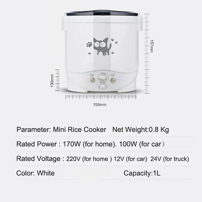 Electric Mini Rice Cooker Portable MultiCooker Household Rice Cookers