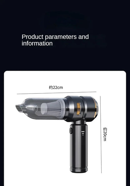 Wireless Handheld Car Vacuum Cleaner – Brushless Motor, 390,000PA Strong Suction &amp; Air Duster