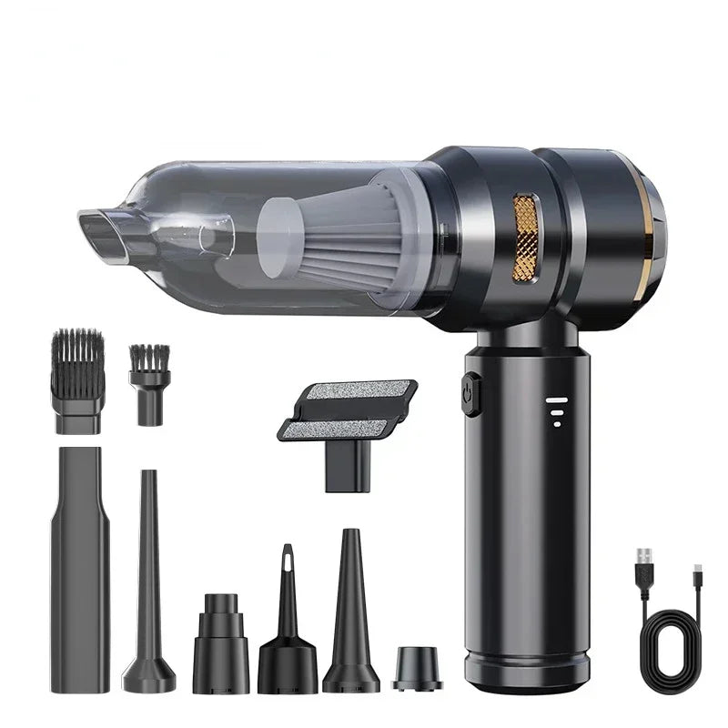 Wireless Handheld Car Vacuum Cleaner – Brushless Motor, 390,000PA Strong Suction &amp; Air Duster