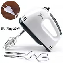 7-Speed Electric Hand Mixer – Automatic Blender for Cream, Eggs, Cake &amp; Dough