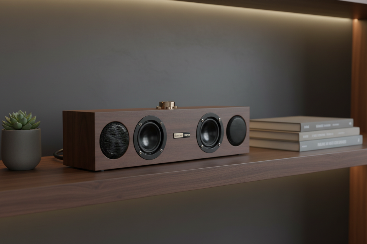 Lenovo C02 Retro Bluetooth Speaker – Lifestyle Shot